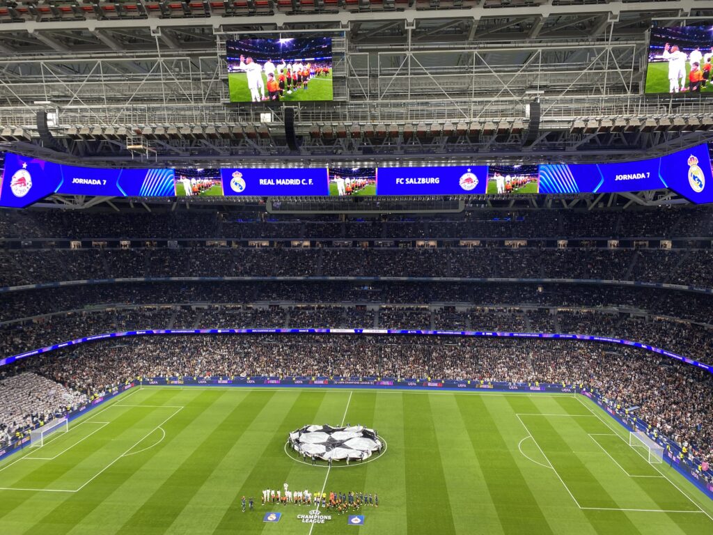 Partido de Champions League entre el Real Madrid y el Salzburgo