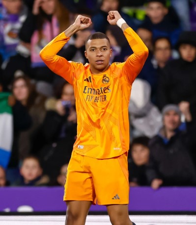 Mbappé marcó su primer hat-trick con el Real Madrid